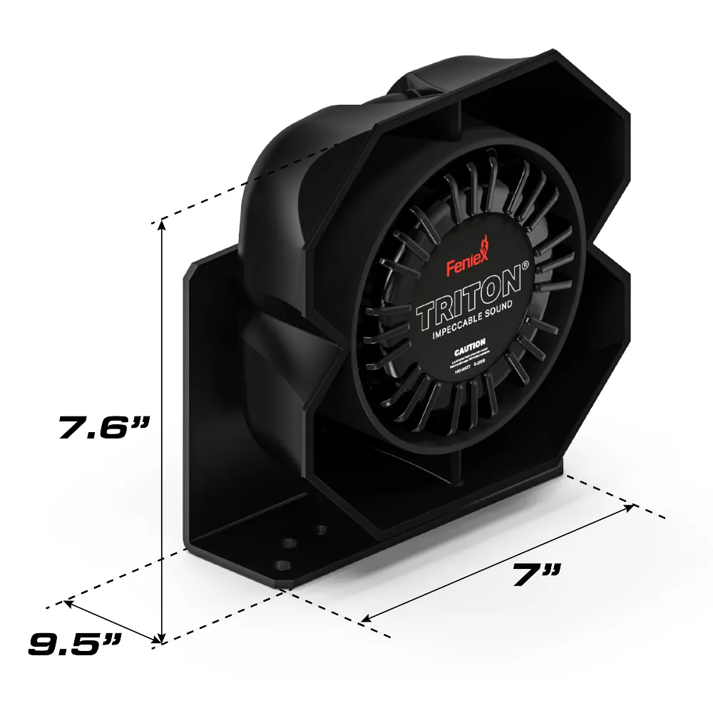1 Feniex Typhoon Full Function Siren & 1 Triton Speaker Quick Kit