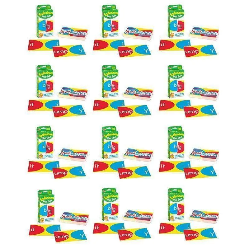 (12 Ea)Challenge Cards Spellominoes