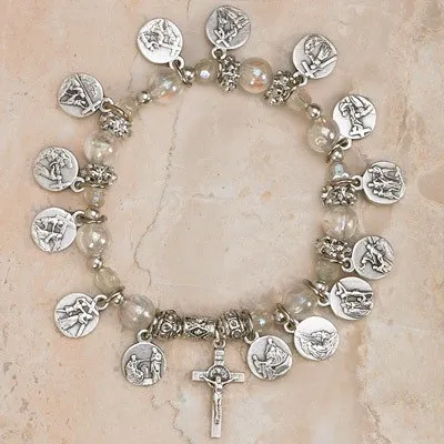 14 Stations of the Cross - Italian Charm Bracelet - Pack of 4
