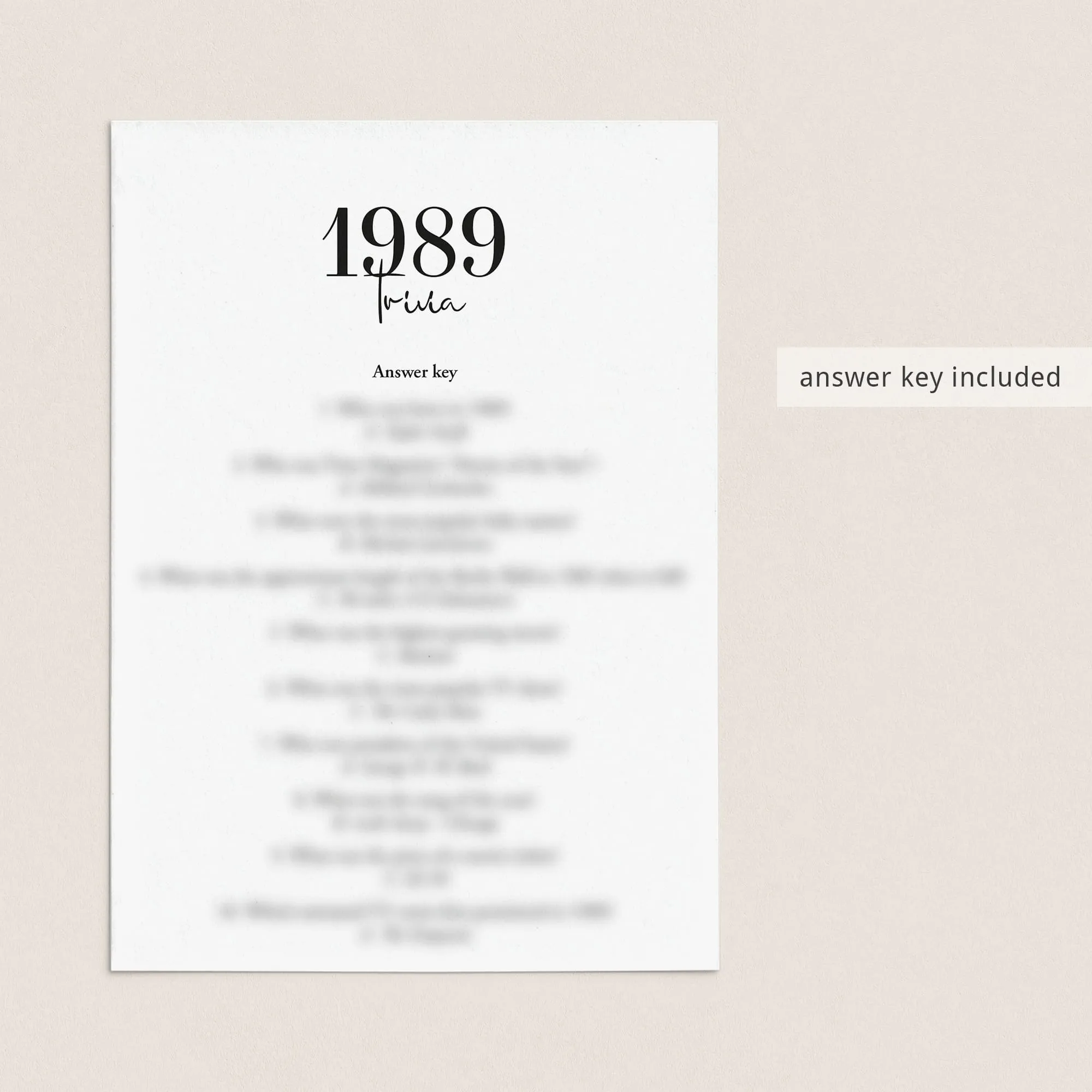 35th Birthday Games For Him Born in 1989