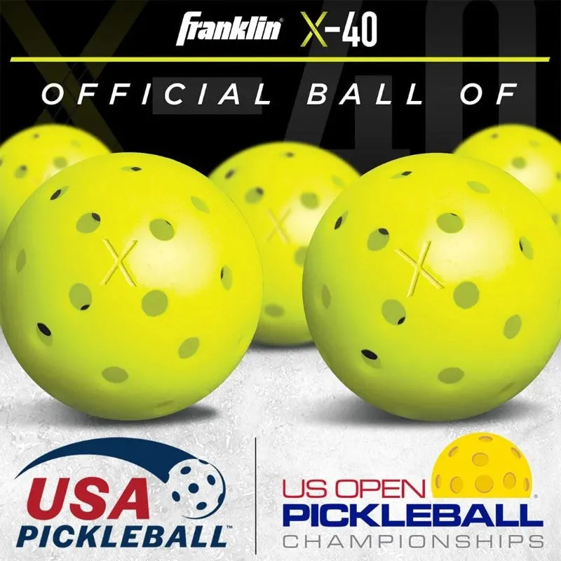 4pcs/set Pickleball Ball 74MM Durable 40 Holes Outdoor Pickleballs