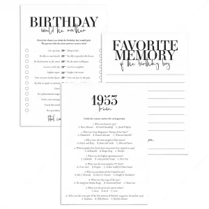 71st Birthday Games For Him Born in 1953