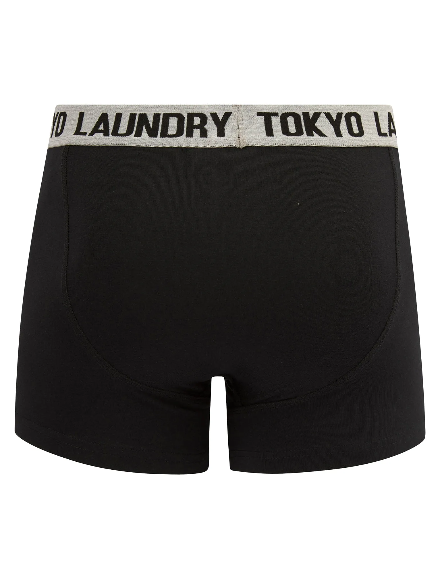Abbots 3 (2 Pack) Boxer Shorts Set in Light Grey Marl / Grapeade - Tokyo Laundry