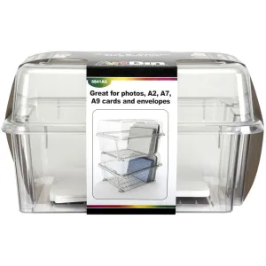 ArtBin Card & Photo Storage Box 4"X8.25"X6.5" Deep - Clear