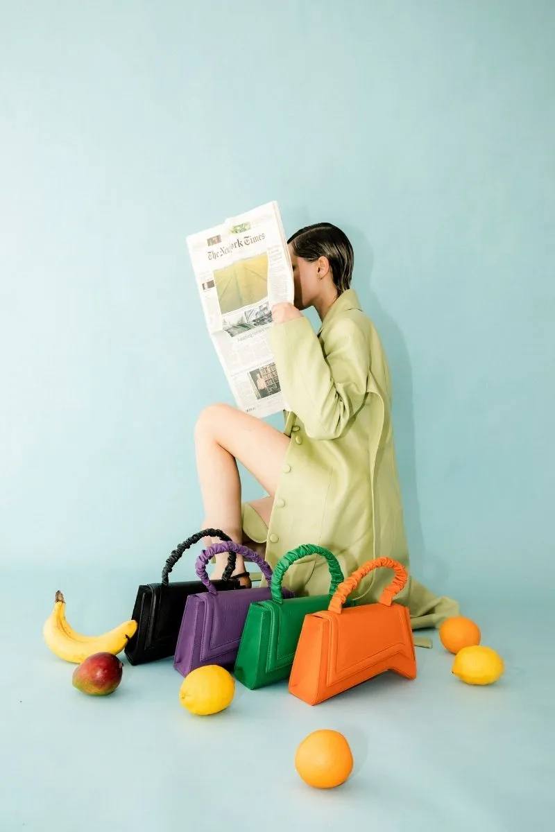 ASYA PURPLE TOP HANDLE BAG