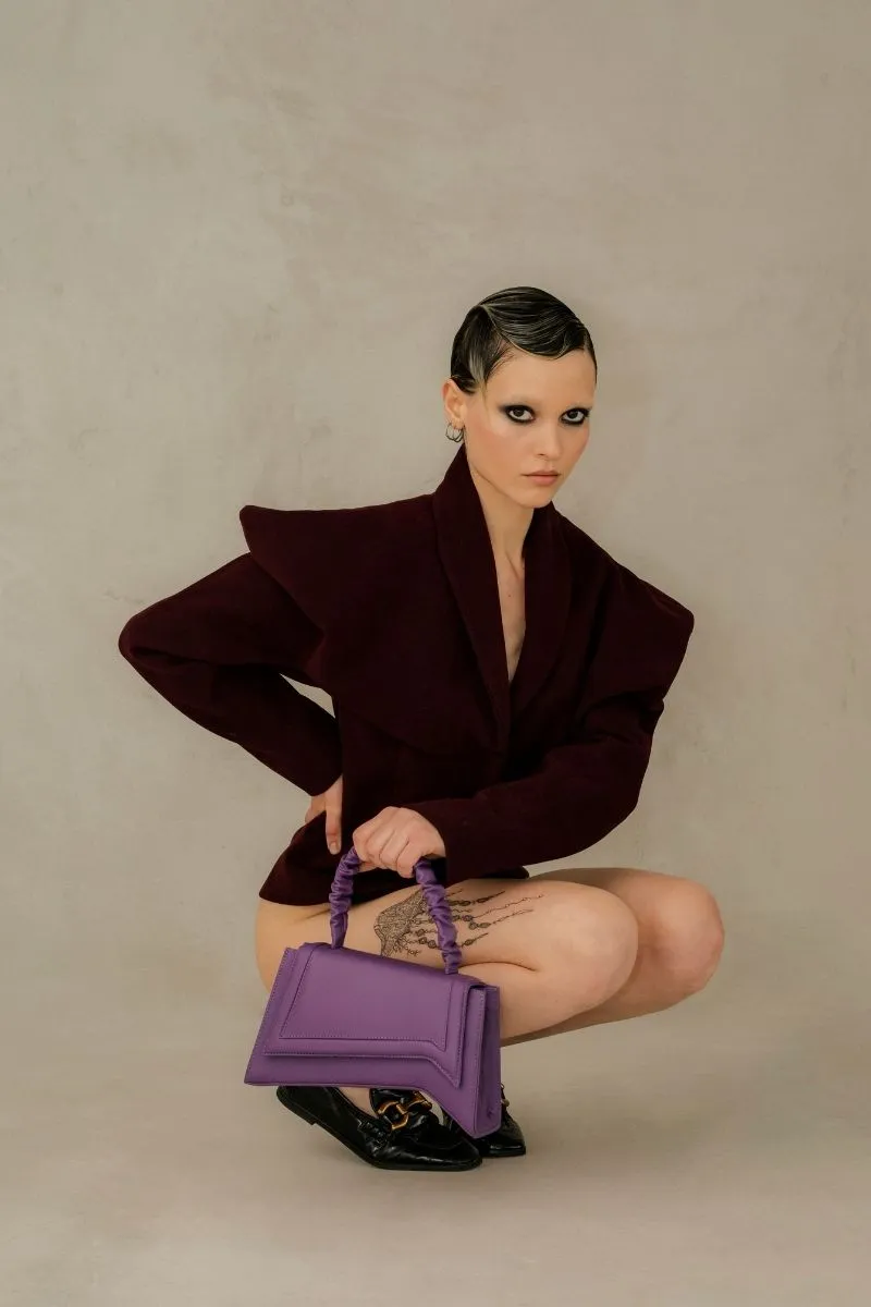 ASYA PURPLE TOP HANDLE BAG