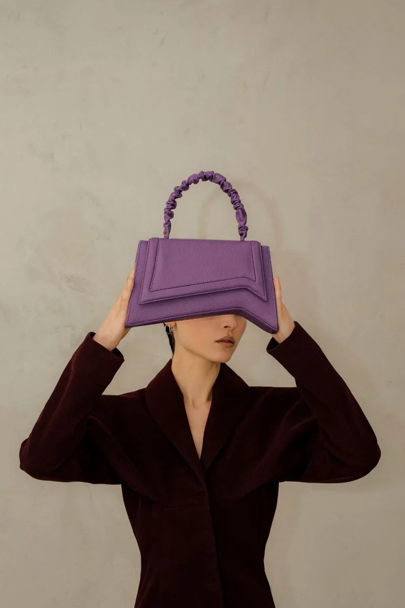 ASYA PURPLE TOP HANDLE BAG