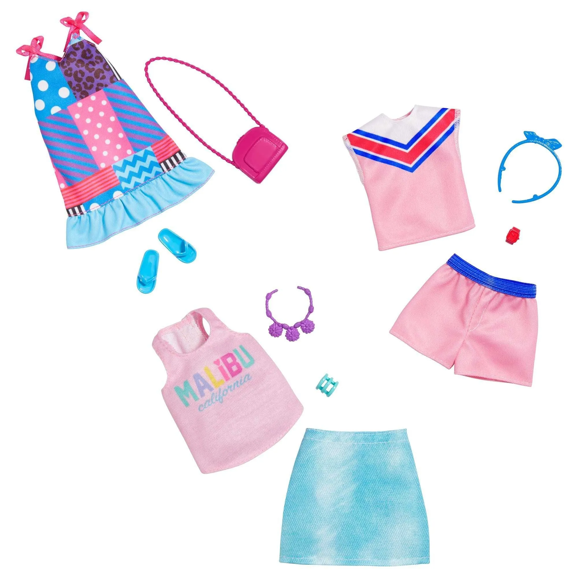 Barbie Complete Looks Fashions And Accessories Pink Athletics Top & Shorts