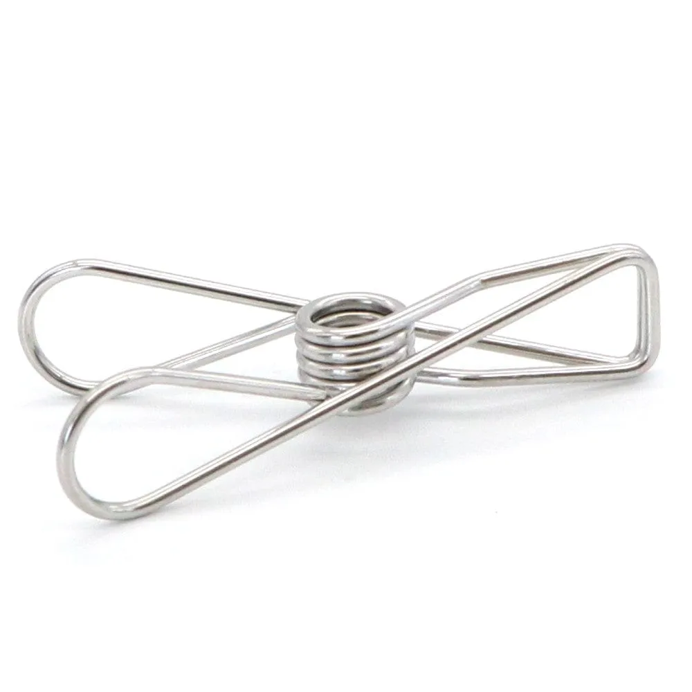Biome Stainless Steel Easy Squeeze Wire Pegs Grade 316 - 24 Peg Pack