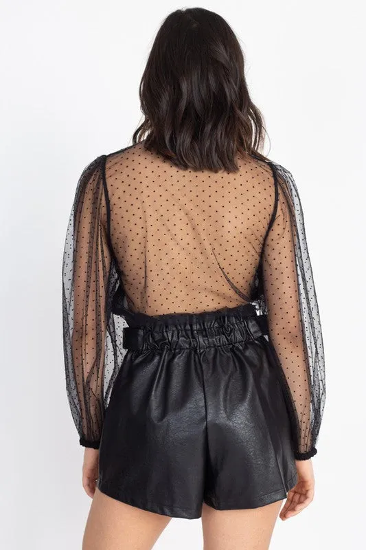 Black Bishop Sleeve Shirt