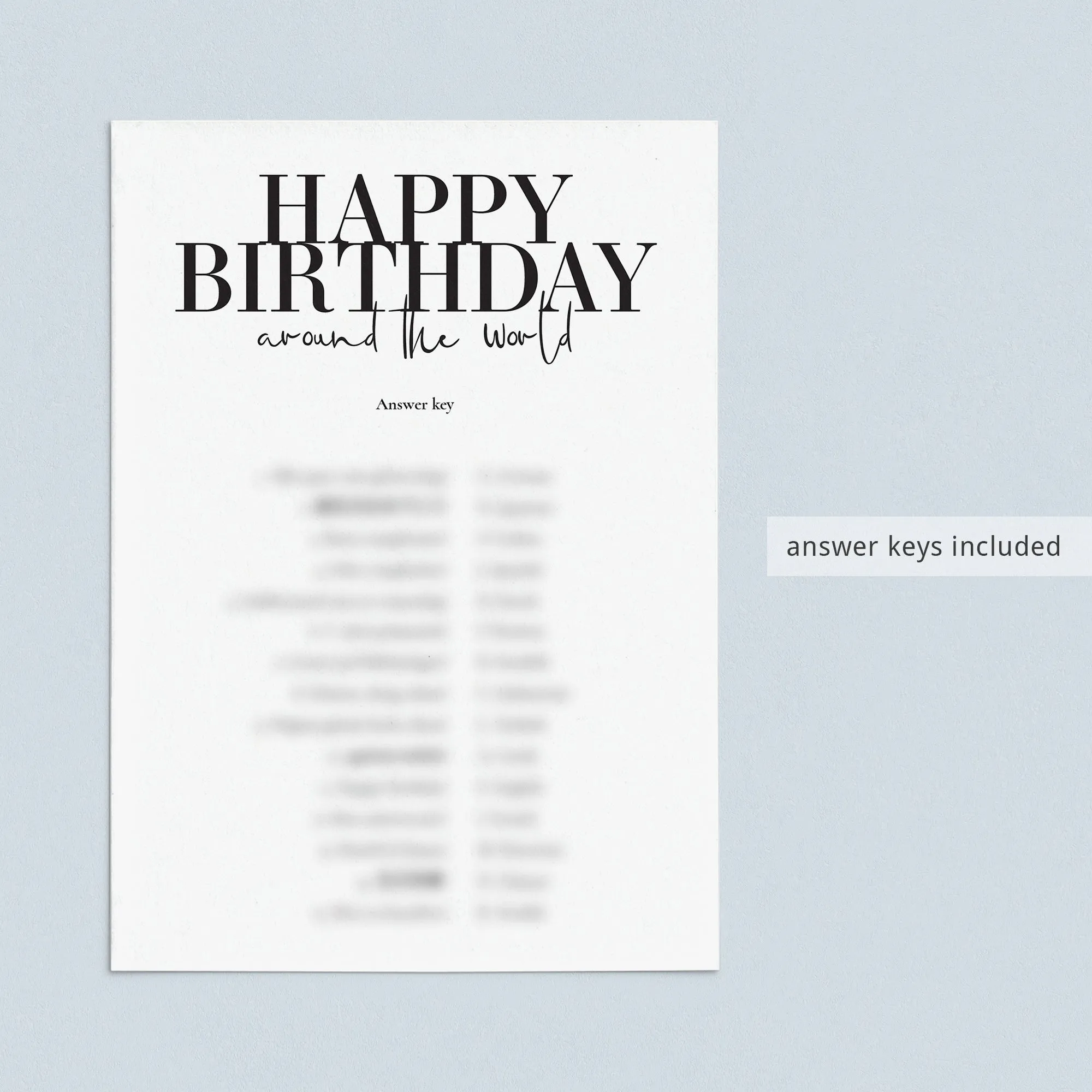 Born in 1993 31st Birthday Party Games Bundle For Men