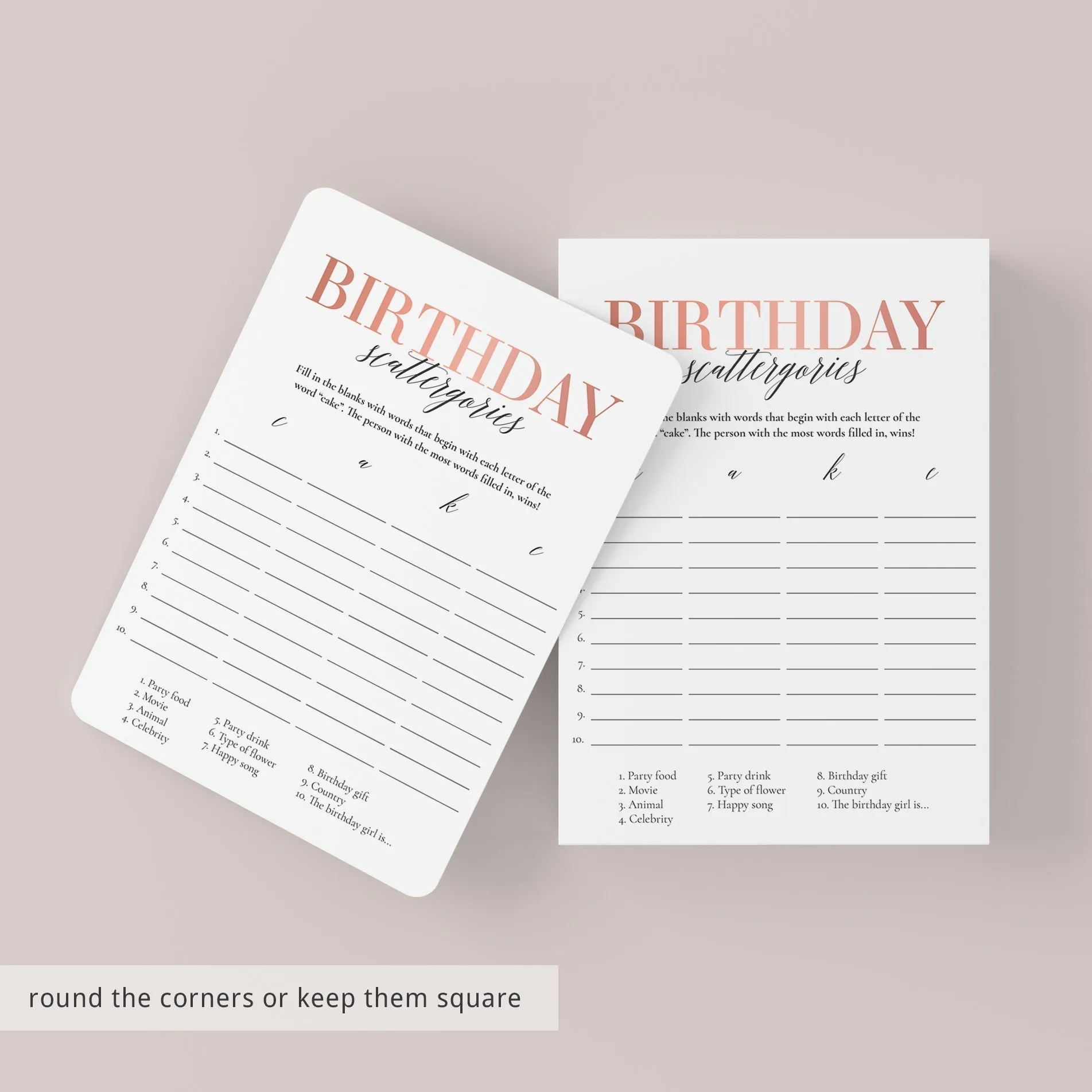 Born In 1998 26th Birthday Party Games Bundle For Women
