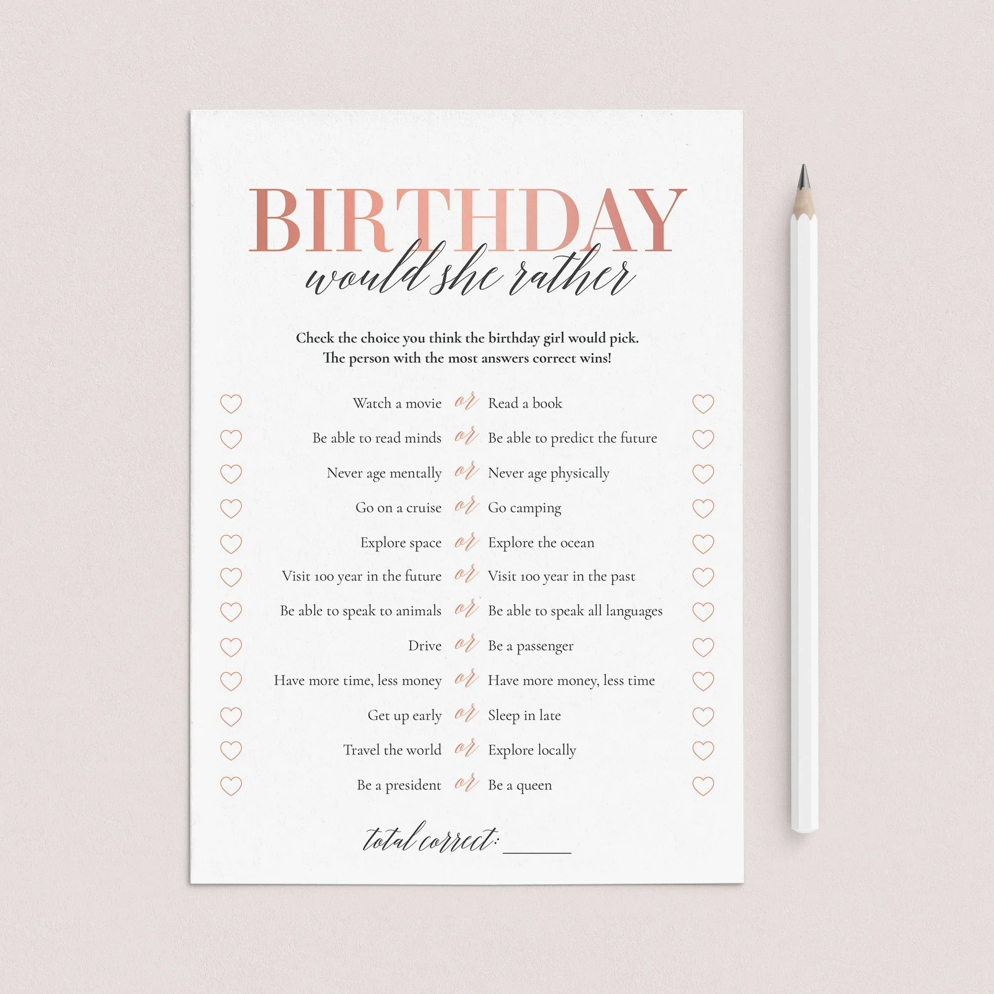 Born In 1998 26th Birthday Party Games Bundle For Women