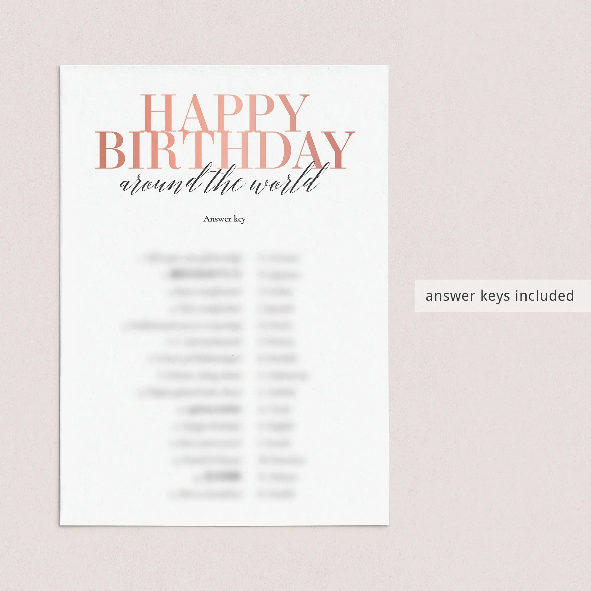 Born In 1998 26th Birthday Party Games Bundle For Women