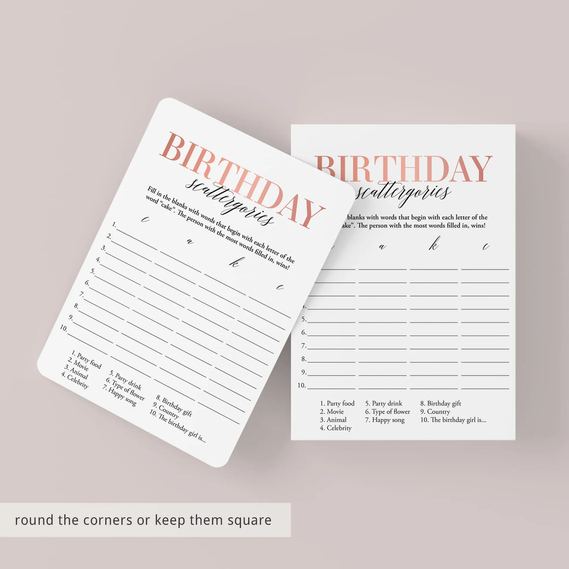 Born In 1999 25th Birthday Party Games Bundle For Women