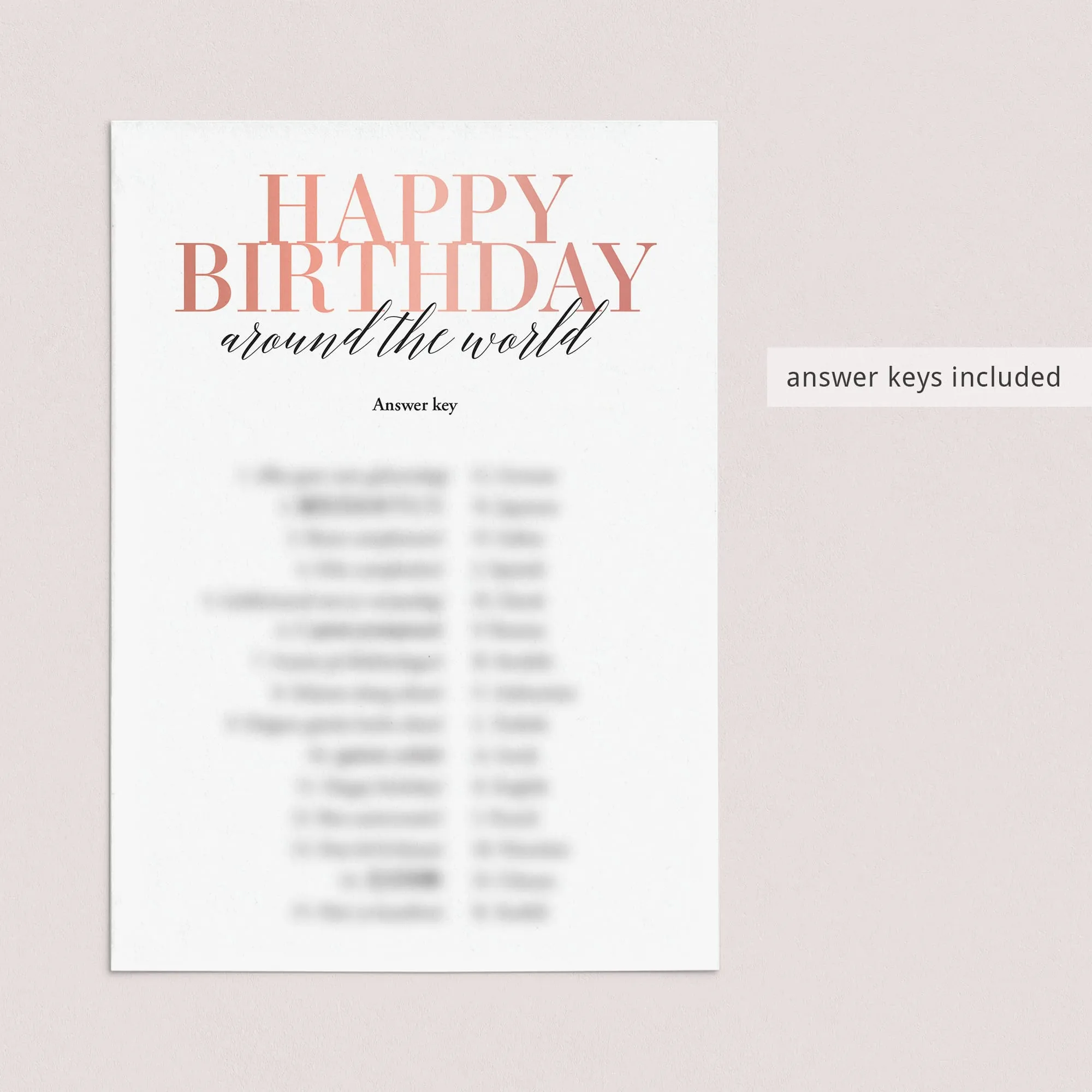 Born In 1999 25th Birthday Party Games Bundle For Women