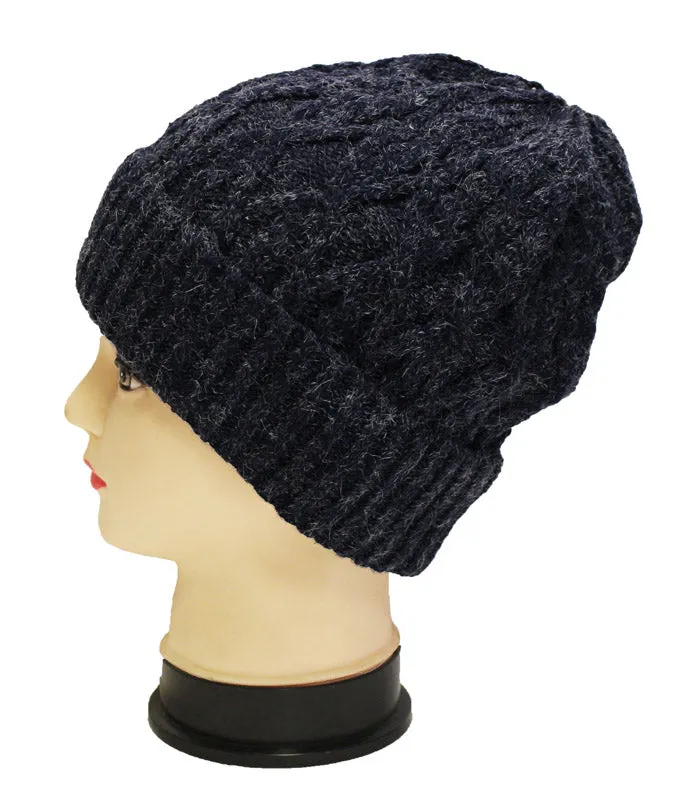 Classic Cable Knit Beanie-HT1804