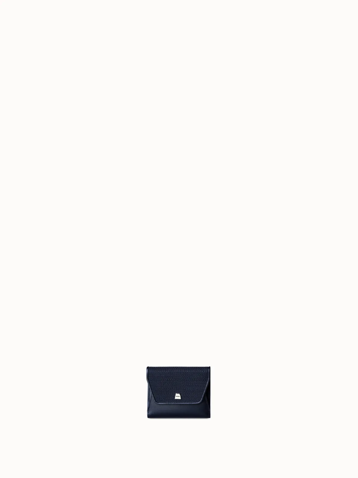 Compact Wallet in Horsehair and Leather