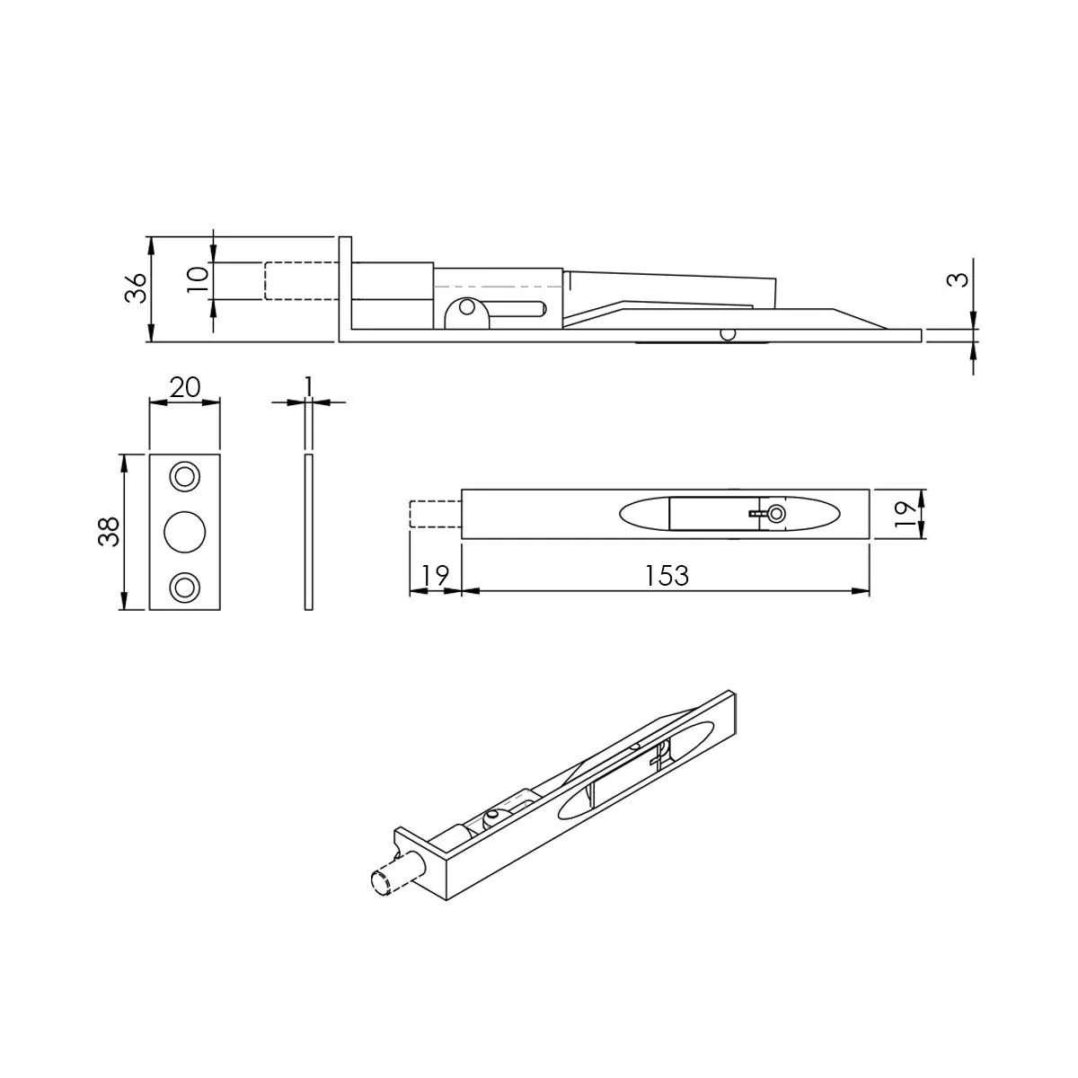 Concord XL 400mm Back to Back Double Door Pull Handle Pack - 8 Radius Cornered Hinges - Satin Stainless Steel
