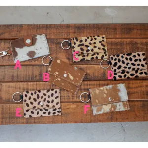 Cowhide Coin Pouch