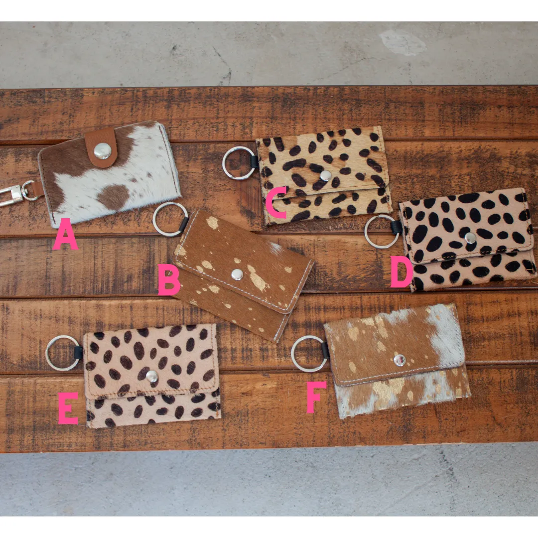 Cowhide Coin Pouch