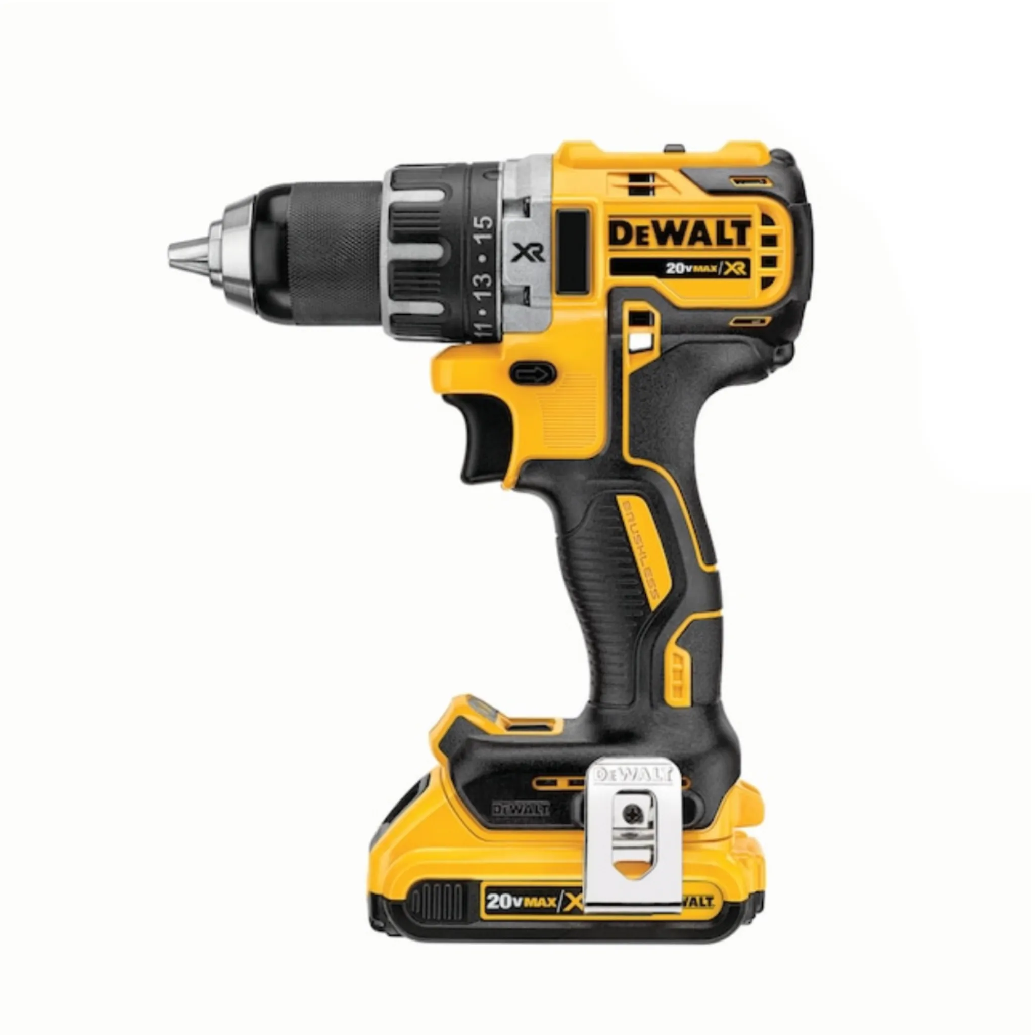 DEWALT XR 20-volt 1/2-in Brushless Cordless Drill (2 Li-ion Batteries Included and Charger Included)