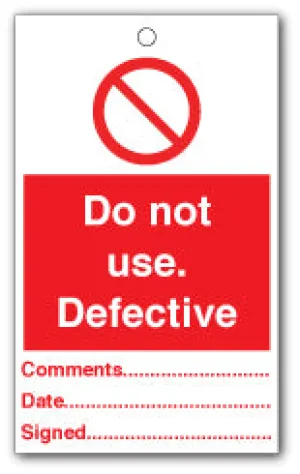 Do not use. Defective