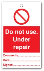 Do not use. Under repair