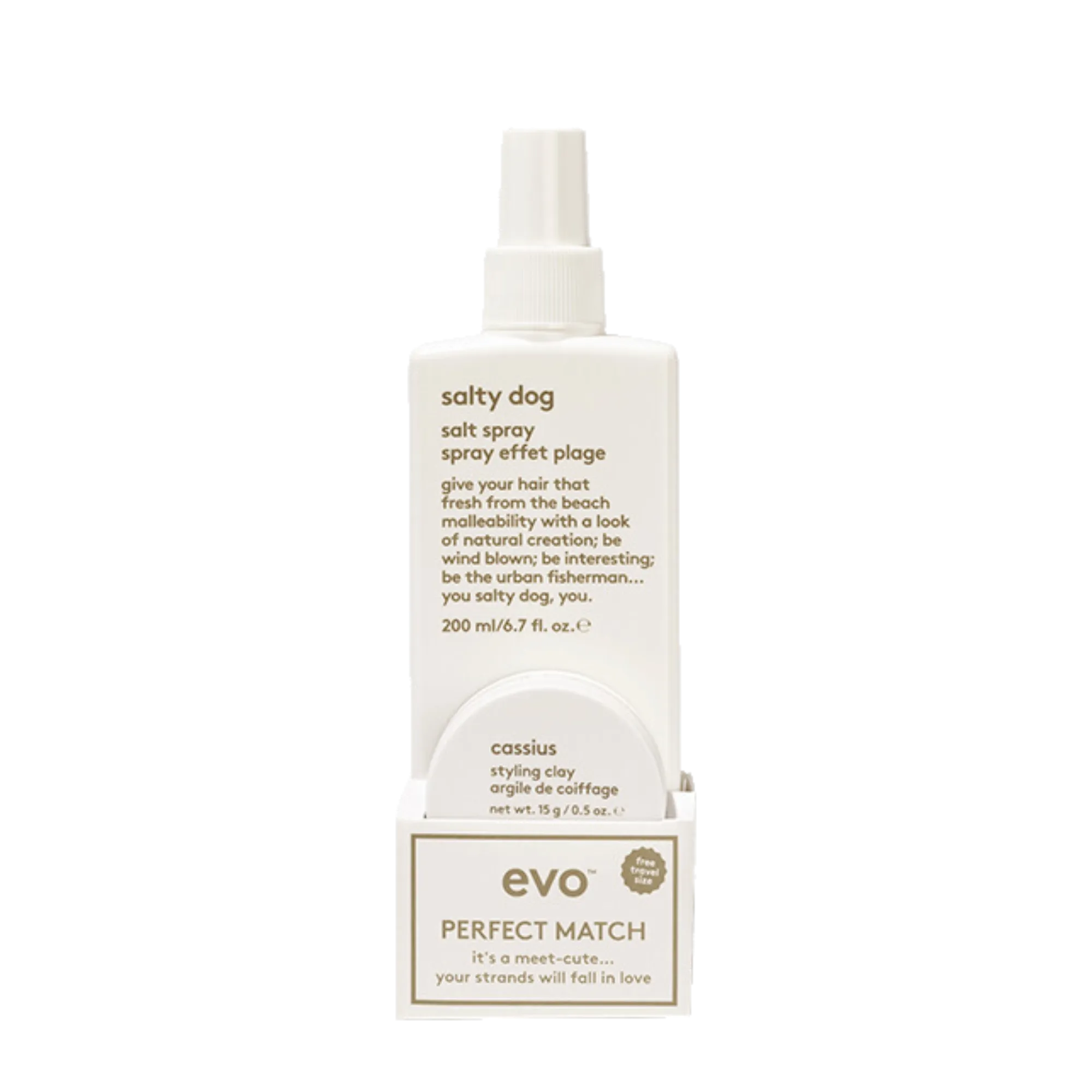 Evo Perfect Match - Salty Dog 200ml   Cassius 15g Gift Pack