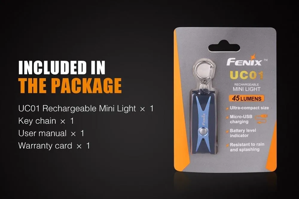Fenix UC01 Rechargeable Mini Flashlight Multi-Packs - DISCONTINUED