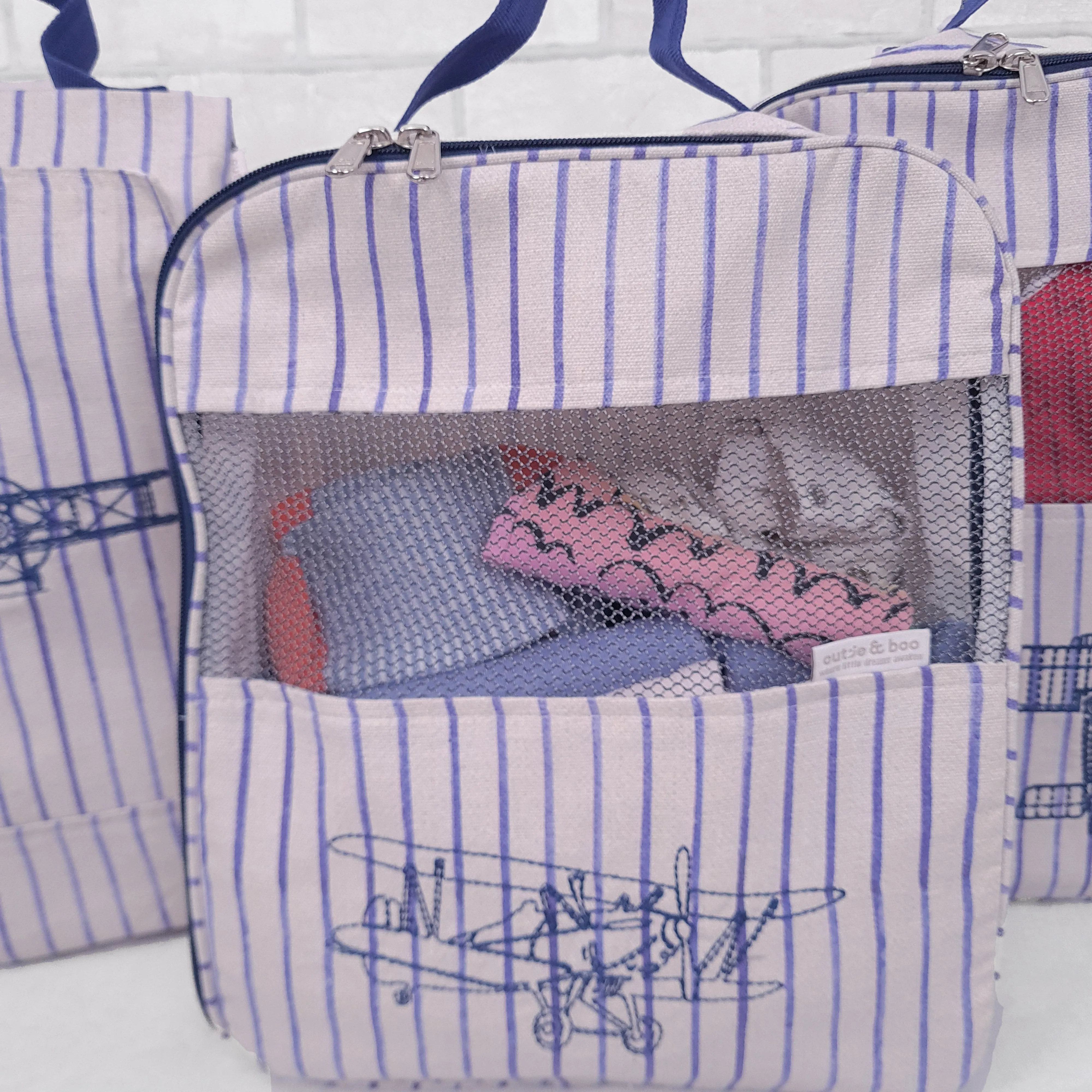 Fly Away With Me Organizer Bags  (Set of 3) Small Organizer Bag     Big Organizer Bag     Shoe Bag