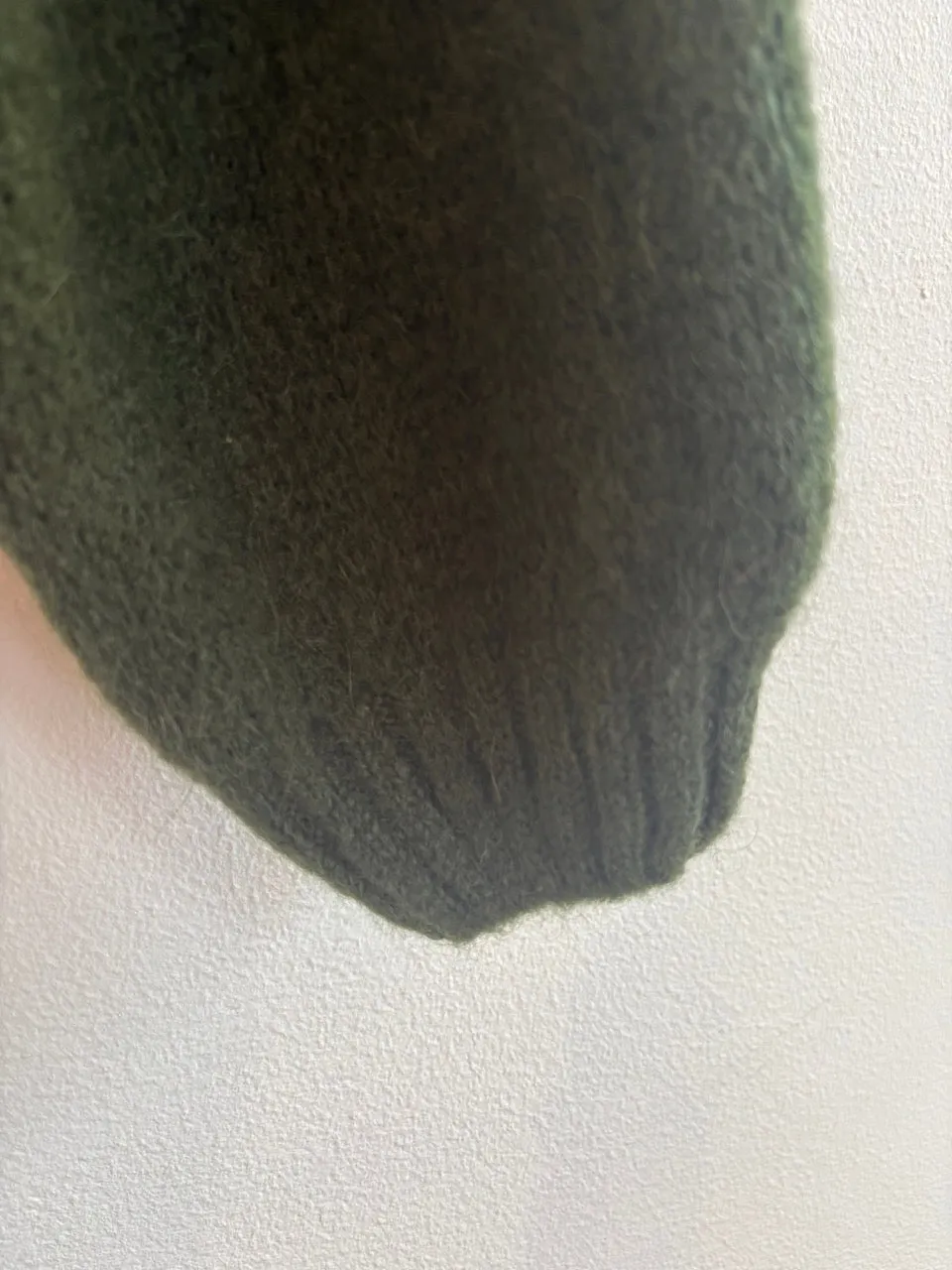 Forest Green Mohair Balloon Sleeve Jumper