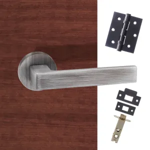 Forme Asti Designer Lever on Minimal Round Rose Urban Graphite Combo Handle Pack