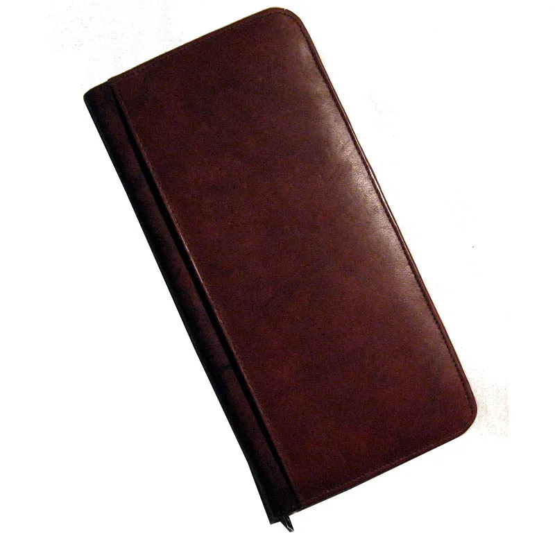 Genuine Leather Business Card Organizer Home Office 160 Holder Organizer Bdy New