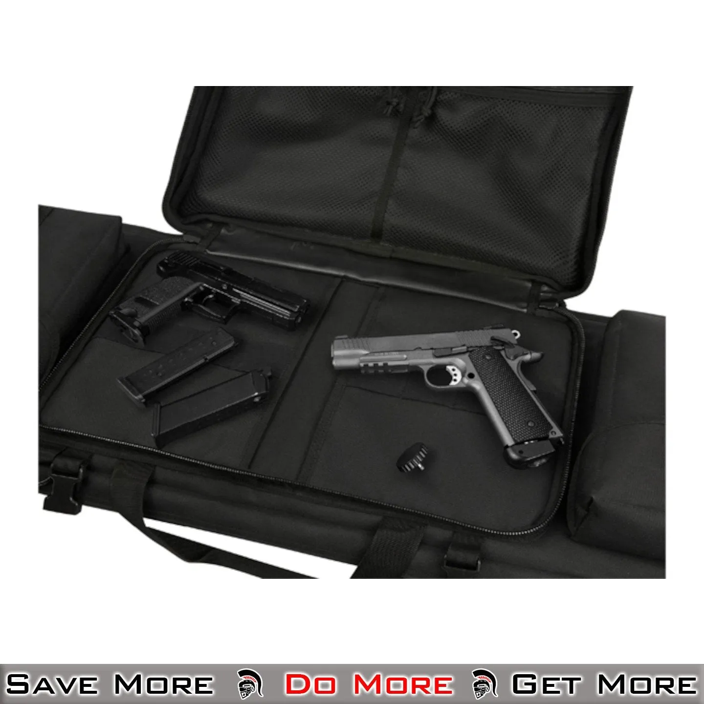Guawin Laser Cut 46'' Rifle Bag (Black) Tactical MOLLE Bag for Outdoor Use