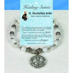 Healing Saint Italian Charm Bracelet - St Max Kolbe - Pack of 4
