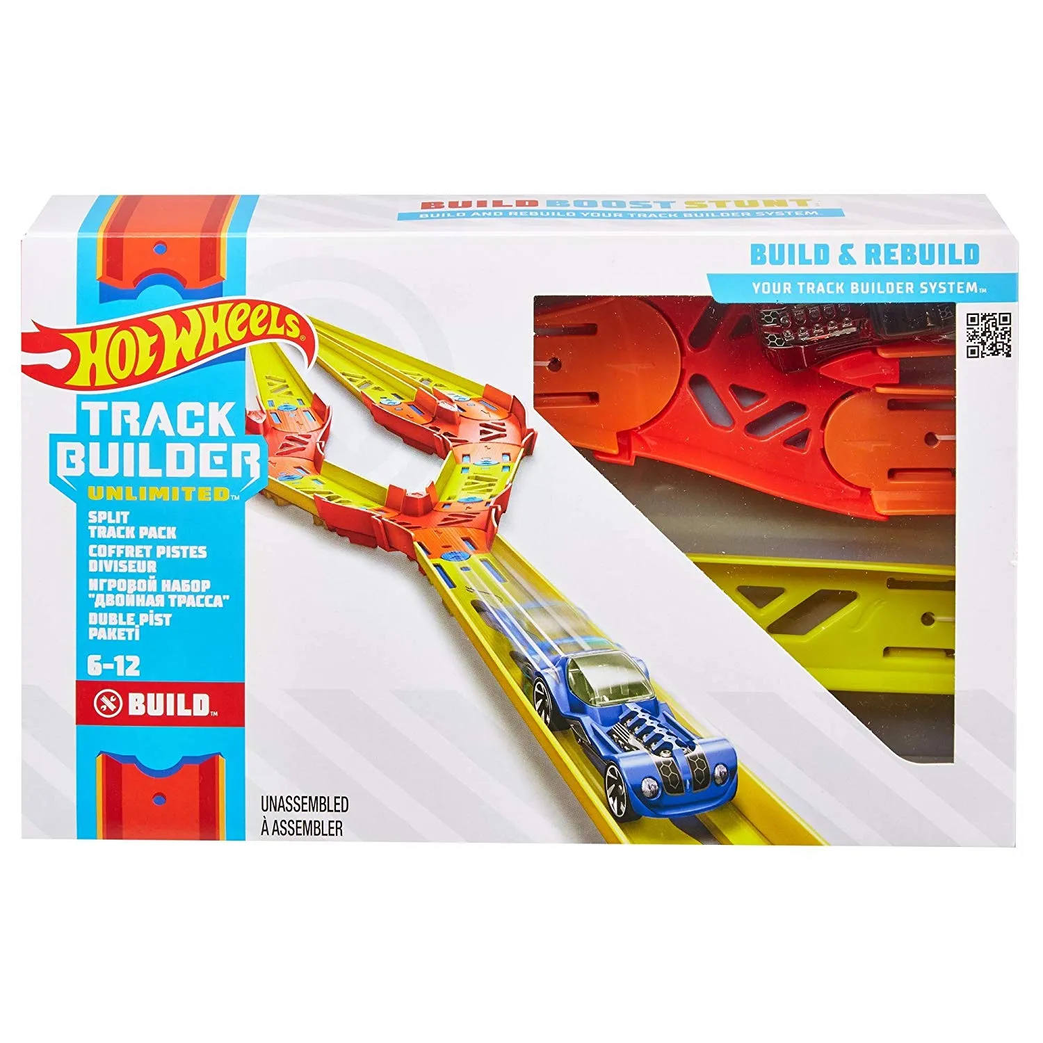 Hot Wheels Track Builder Split Track Pack Parts