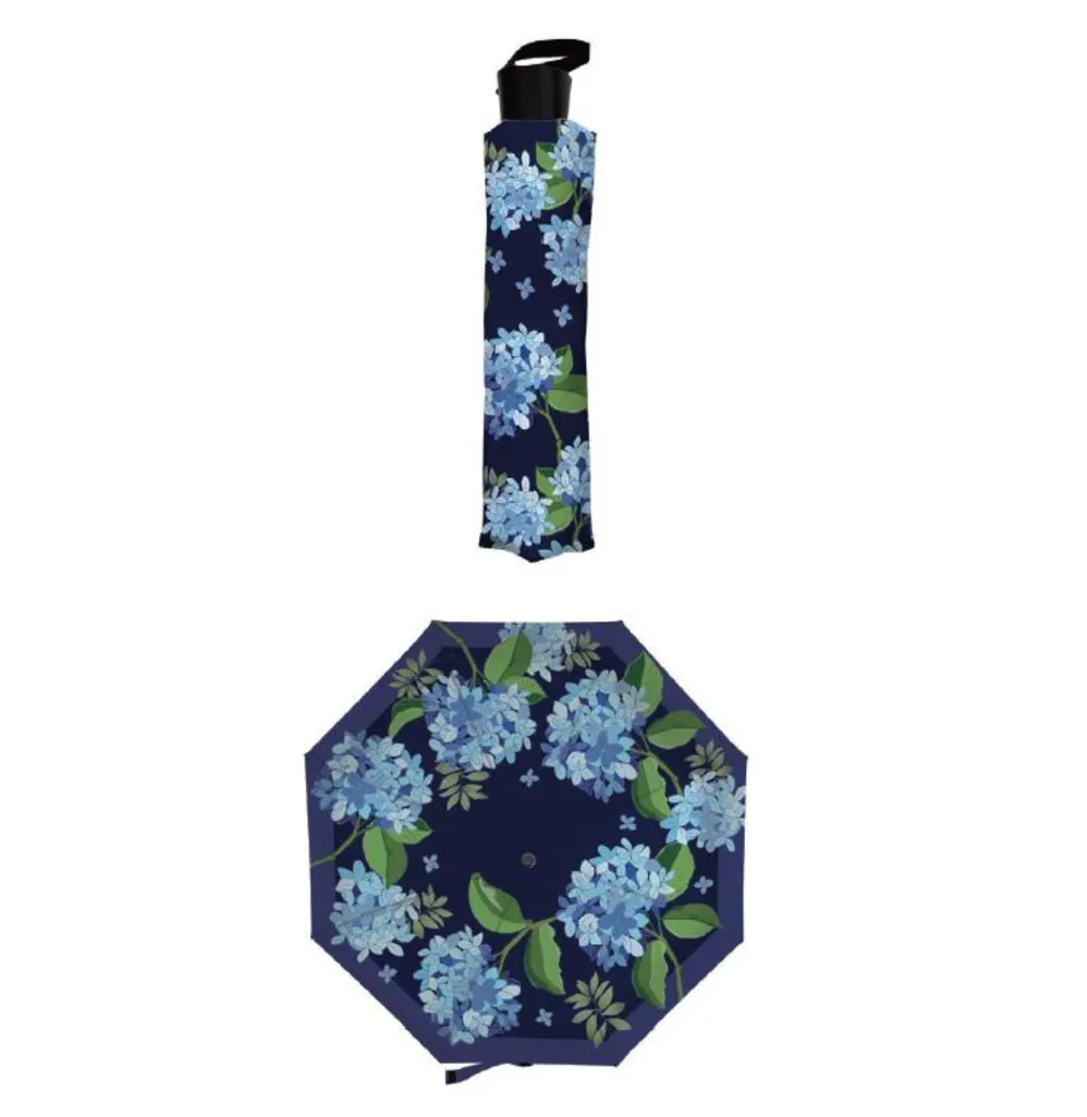 Hydrangea Welcome Compact Manual Umbrella