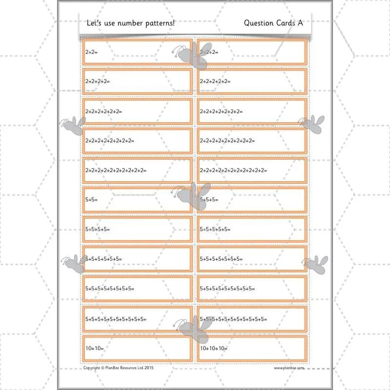 Let's use number patterns