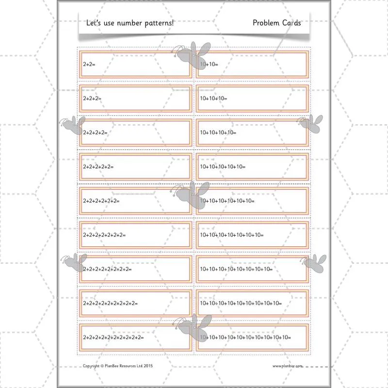 Let's use number patterns