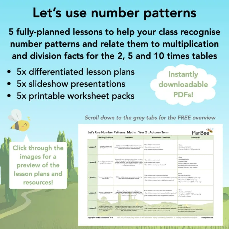 Let's use number patterns