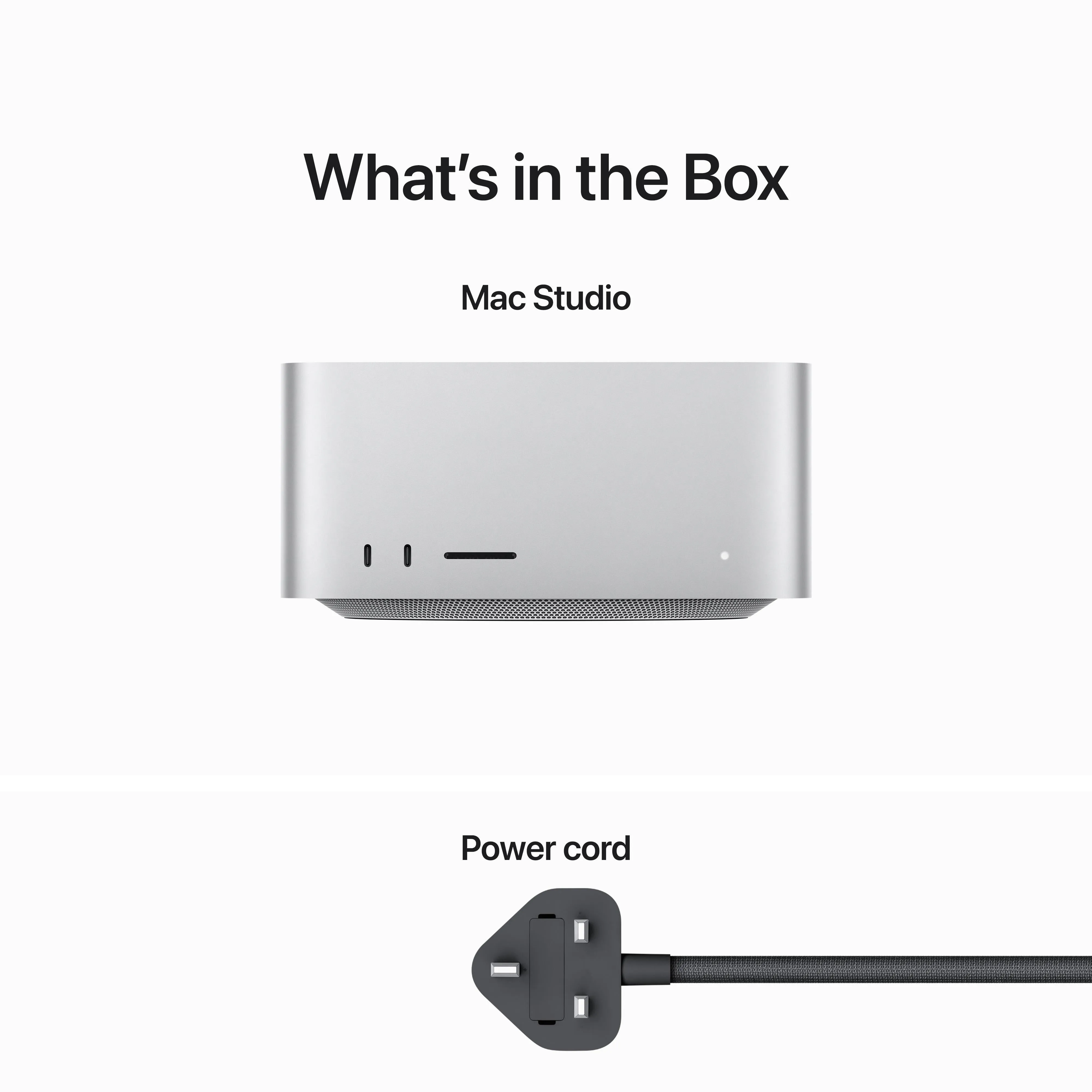Mac Studio: Apple M2 Max with 12-core CPU, 30-core GPU, 16-core Neural Engine, 512GB SSD