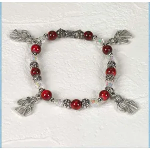 Multi Divine Mercy Pendant - Italian Charm Bracelet - Pack of 4