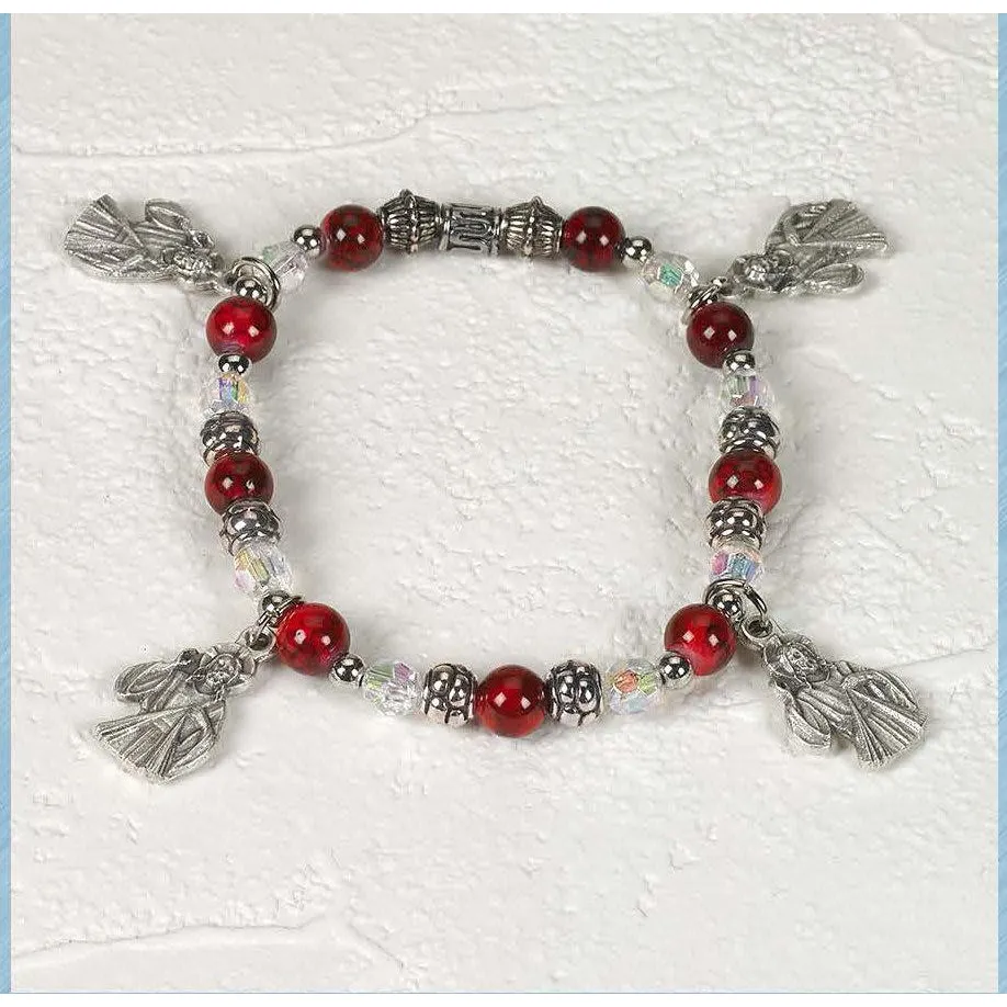 Multi Divine Mercy Pendant - Italian Charm Bracelet - Pack of 4