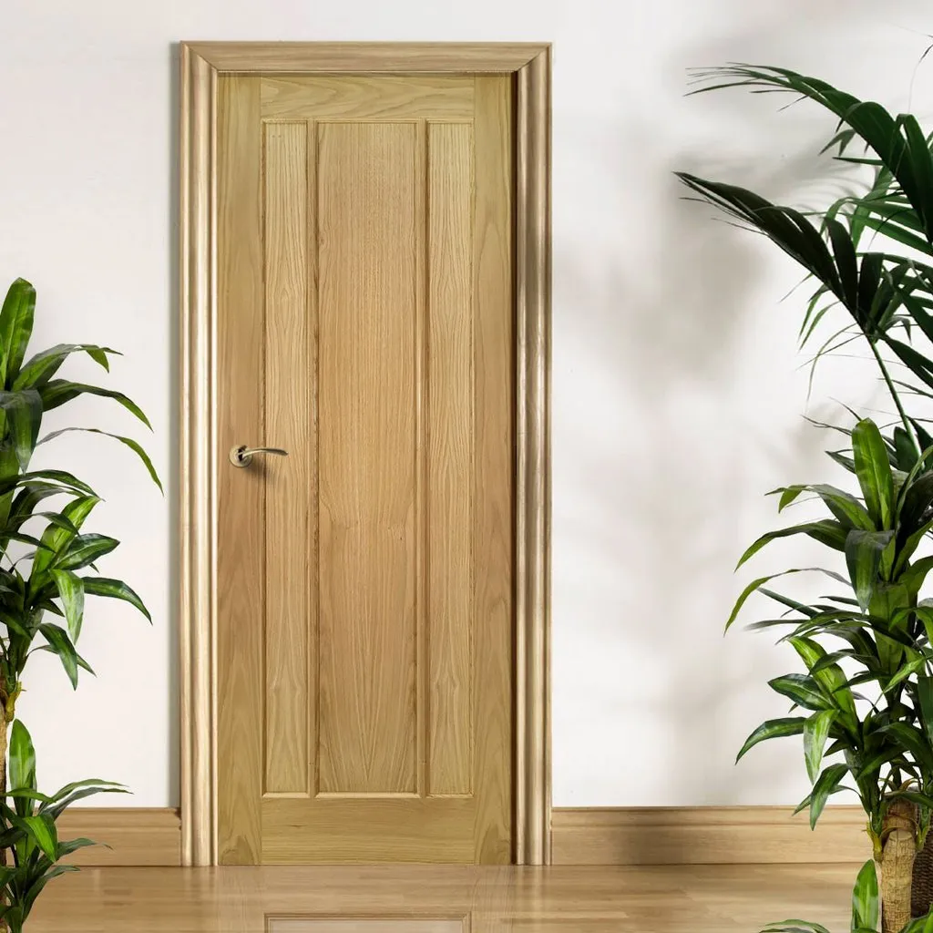 Norwich Real American Oak Veneer Internal Door - Unfinished