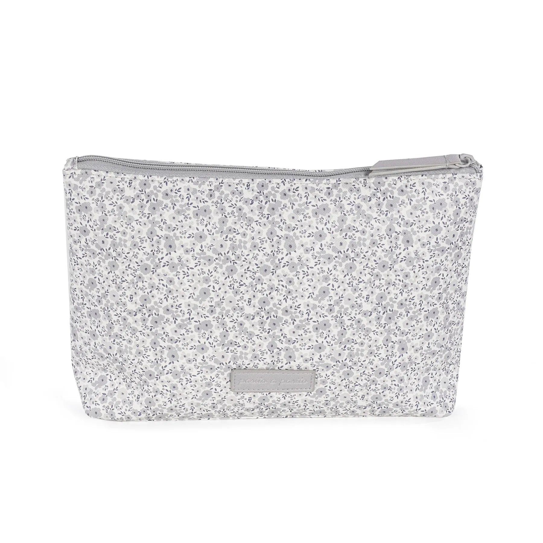 Pasito a Pasito Flower Mellow Grey Travel Essentials Pouch