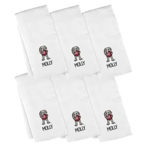 Personalized Alabama Crimson Tide Big Al 6-Pack Burp Cloths