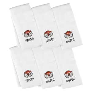 Personalized Auburn Tigers Aubie 6-Pack Burp Cloths