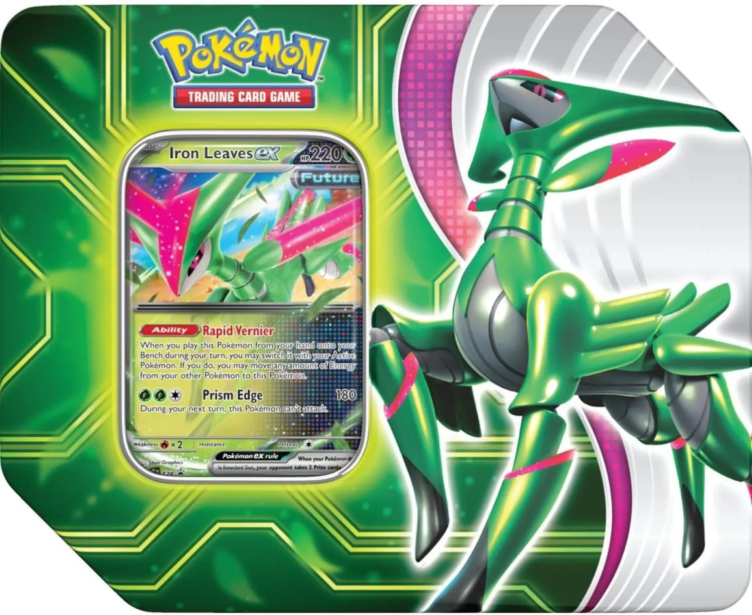 Pokemon Paradox Clash Tin | Iron Leaves