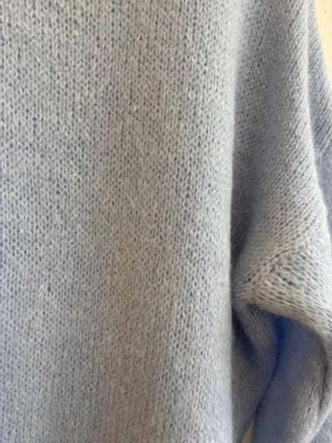 Powder Blue Mohair Balloon Sleeve Jumper